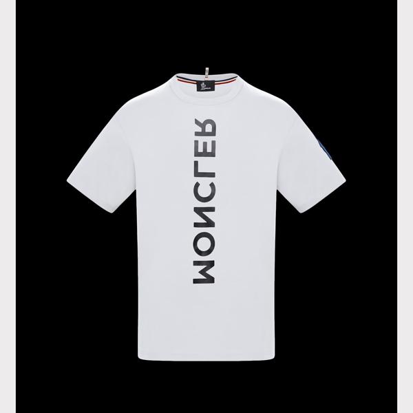 MONCLER GRENOBLE★19/20秋冬 モンクレール スーパーコピー 映ったロゴTシャツ【白】9082401